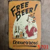 Vintage Home Decor Wandkunst Bilder Retro Ice Cold Wine Bier Plaque Whisky Cocktail Metall Blechschilder Malereien Eisenaufkleber2981053