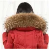 Luxe réel fourrure de raton laveur écharpe femmes 100 naturel fourrure de raton laveur col hiver chaud col foulards 7013 cm ZDC1630015910138