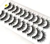 2019 NEW 10 pairs 100 Real Mink Eyelashes 3D Natural False Eyelashes Mink Lashes Soft Eyelash Extension Makeup Kit Cilios 3d1243445080