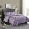 Set biancheria da letto in stile americano Set copripiumino Set letto foglia grigia Federa Copripiumino singolo matrimoniale Queen King No Filling300o