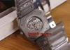 4 style4 Reloj de alta calidad 40 mm Octo Finissimo Skeleton Reloj automático para hombre 103010 Esqueleto Dial Negro PVD Pulsera de acero Caballeros 226R