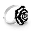 Fanssteel ze stali nierdzewnej Punk Punk vintage męskie lub damskie biżuteria róża Rose Flower Pierścień miłosny rowerowy pierścień FSR09W3423193265678835
