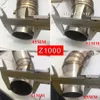 Motorcykelavgasrörsslip på stål Middle Tube Connect Link Pipe Escaper ljuddämpare för Z800 Z750 Z250 Z 250 ZX10R Z100014442126
