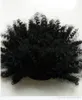 Brasiliansk hästsvans hårförlängning Naturligt hårpuff 100 Human Hair Pony Tail Natural Black 1B 100G-160G