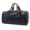 Najwyższej jakości swobodny podróż torba na wypuka w torbie skórzane torebki duże dużej pojemności torby podróżne czarne męskie torba komunikatorowa TOTE200D