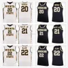 Ita State Shockers College #20 Rauno Nurger basketbalshirts #21 Darral Willis Jr. #22 Peyton Allen Mens Ed Custom elke naam