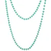 Nieuwe lange trui kraagkraag maxi ketting gesimuleerde turquoise kralen ketting dames mode sieraden Bijoux femme kerstcadeaus57676644