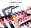 NA039 24 conseils vernis à ongles Gel tableau d'affichage des couleurs Salon acrylique Gel magnétique affichage des ongles couleur montrant étagère carte graphique