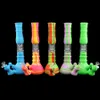 Hookahs 14.4'' Silicone Hookah Bong Dab Rig Three Layer Filtration Beaker Shape