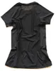 VEAMORS – T-Shirt de Sport à séchage rapide pour femmes, hauts à manches courtes pour la course à pied, chemises de Yoga, t-shirts serrés en maille noire Sexy pour femmes