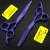 Ciseaux de cheveux de coupe de cheveux de 5560 pouces Ciseaux de coiffure coupe-coiffure outils de coiffure de mode éclaircissante Barber Shears1329842