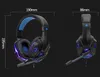 Stereo Oyun Kulaklıkları PC P4 pro Xbox One Denetleyici kulaklık için Mic ile LED Işık Kulaklıklar Dizüstü telefon için Anahtar Oyunları