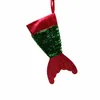 Christmas Decorations Socks Gift Bags New Fishtail Sequins Socks Christmas Sock Festival Party Cute Supplies Hanging Christmas Decor C1596