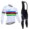 Pantalones del resorte en verano ciclismo JERSEY ROPA CICLISMO + BIB 2019 Alejandro Valverde UCI 3 COLORES CON TAMAÑO DE GEL PAD-PICK: XS-4XL