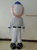 2019 fábrica traje de mascote de beisebol de pelúcia quente Sr. Met mascote terno para adultos para venda