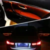 9/2 ألوان LED الضوء المحيط سيارة النيون الباب الداخلي AC لوحة الإضاءة الزخرفية ضوء الغلاف الجوي لسيارات BMW 3 سلسلة F35 F35 2013-2020