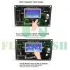 Freeshipping Lyric Show Capacitive Touchscreen LCD-scherm Etooth MP3 decodering boardmodule SD / MMC USB FM Remote LRC WMA WAV DECODER KIT