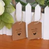 Подарочная упаковка 100 смены, сделанные с любовью Kraft Paper Party Sward Twine Brown Label1