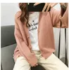 Dames Cardigan Korte Herfst Spring Single Button Lange Mouwen Mode Europese Vrouw Kleine Truien Vrouwelijke Tops