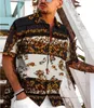 Men's Casual Shirts Mens Beach Hawaiian Shirt Vintage Ethnic Tropical Summer Short Sleeve Loose Cotton Floral Clothing