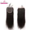 Hairpochi di chiusura superiore svizzera reale Silky Straight Transparent Premontati non trasformati peruviani Peruvian Virgin Human Lazi Chiusure 4x4 53809314