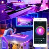 5050 RGB WiFi controlador LED tira luz 5m 10m 30led / m néon fita fita fita fita fita bluetooth controle de música 24v adaptador de energia