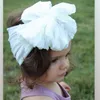 New Turban Fashion Fold Lace Hair Bows Headband For Kids Headwrap Soft Chiffon Big Bow Elastic Girls Hairs Accessories5554062