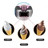 商業ソフトサーブアイスクリーム製造機械電気電気LCDパネル3フレーバー垂直アイスクリームメーカー2100W