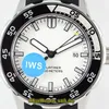 Najlepsza wersja Aquatimer Rodzina 2000 356811 42 godziny Rezerwat mocy ETA A2892 Automatyczne białe wybieranie Luminous Mens Watch Guma Band Sport Zegarki