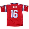 Shane Falco # 16 The Replacements Movie Men Football Jersey Cousu Rouge S-3XL Haute Qualité Livraison Gratuite