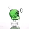 Mini Skull Glass Bongs Voyage Eau Bong Le Martian Bubbler Joint Fumer Bubble Pipe