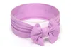 Nette billige Haarschleife Baby Mädchen Stirnband Kleinkind Super weiche Nylon Headwraps handgemachte Knoten Stirnbänder Fotografie liefert