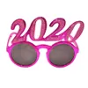 2020 Números Photo Prop Prop Vidros Flash Pó Plástico Ano Novo Óculos Adultos Crianças Eyewear para Decorações De Partido 3styles RRA2564