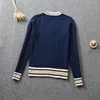 British Japanese School Uniform Embroidery Crown Vneck Boys and Girls Winter LongSleeved Student College Uniforms Sweater6626515