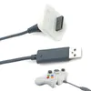DC 5V USB Spela batteri Snabbladdning Laddare Kabelkabel Ledningssats för Microsoft Xbox 360 Wireless Game Controller Console 30