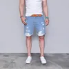 European and American Short Jeans Men's Summer Fashion Light Hole Jeans