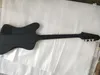 Short Scale Length 762mm 4 Strings Fire V Thunderbird Matte Black Electric Bass Guitar Copy EMG Pickups Black Hardware5662255