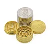 Smoking Pipes New Type Three-layer Smoke Grinder with Diameter of 43MM Zinc Alloy and Coin Smoke Grinder