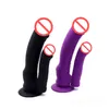 Dubbele penetratie vibrators penis dildo vibrator voor vrouw volwassen vagina massager seksspeeltjes J2208