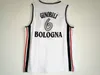 NCAA College Kinder Bologna Basketball 6 Manu Ginobili Jersey Men Sale Team Color White University Breathable For Sport Fans High Quality