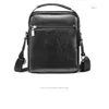 Designer-Vintage Messenger Bag Men Shoulder bags Pu Leather Crossbody Bags For Men Retro Zipper Man Handbags