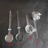 Quarzo Carb Cap Banger Accessori per fumatori Chiodi Racchetta da badminton Lecca-lecca con manico Un foro per l'aria Strumenti per narghilè Tubi Bong in vetro