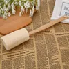 Natural Loofah Bath Brush with Long Wood Handle Exfoliating Dry Skin Shower Body Scrubber Spa Massager LX1711