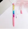 Cute 0.5mm Fairy Stick Ballpoint Pen Drift Sand Glitter Crystal Pen Rainbow Color Creative Ball Pen Kids Gift Novelty Stationery GB17