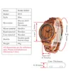 Bobobird relojes de madera Relojes de pulsera de madera Calendario natural Pantalla Bangle Regalo Relogio barcos de Estados Unidos Freeshipping1