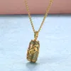 Hip Hop Smycken Solid Sprite Bottle Pendant 3a Zircon Gold Wearable Chain Party Högkvalitativa Koppar Cool Smycken För Kvinnor Julklappar