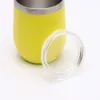 12oz Stainless Steel Egg Mug Water Bottle 2 Layer Vacuum Shatterproof Tumbler Beer Mug Wedding Party Wine Coffee Mug With Lid BH182585895