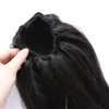 120 g lange Frisur, gerader Pferdeschwanz, reine Haarverlängerungen für schwarze Frauen, natürliches Haar, brasilianisches Clip-Haar, Kordelzug, Pferdeschwänze, Haarteil