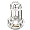 Mężczyzna Chastity Device Cock Cage Penis Pierścień Pierścień Pierścień Dorosłych Gra Z Kolchraty Ring Anti-Off Pierścień Mężczyzna Chastity Pasek Seksowne Produkty G266D