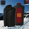 Elétrico aquecido Vest Homens Mulheres Aquecimento Colete Roupa Quente térmica USB Jacket calor Pad Outdoor Vest Inverno aquecida